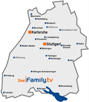 Karte von Baden-Württemberg